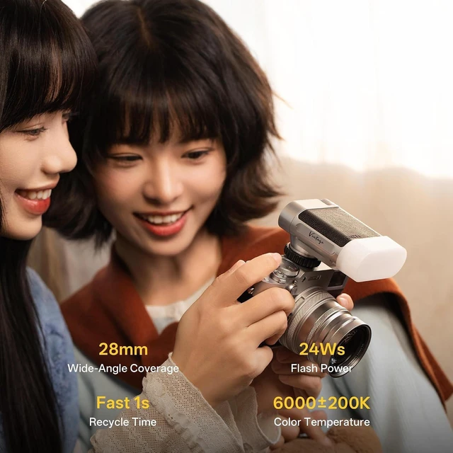 Alt view image 7 of 7 - Viltrox Vintage Z1 Pro On-Camera Flash with TTL & Manual Modes, Touchscreen & HSS Control