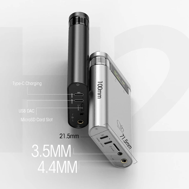 Alt view image 6 of 6 - Shanling H2 2-in-1 Audio Player & Portable DAC with Bluetooth 5.0/LDAC, Desktop Headphone Amp
