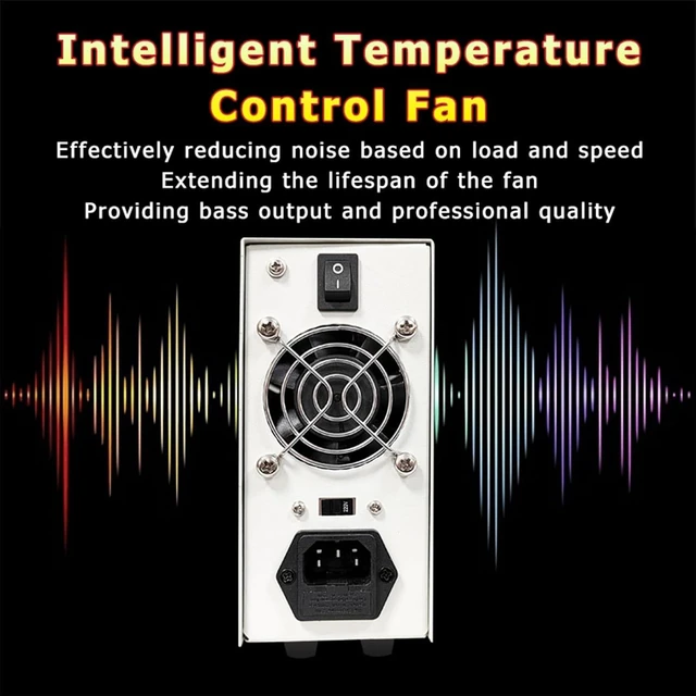Alt view image 7 of 7 - 30V 10A Variable DC Power Supply with Encoder Coarse/Fine Knobs & USB 5V Charging