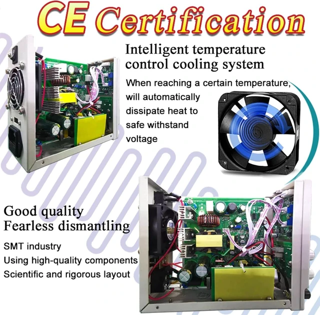 Alt view image 6 of 7 - 30V 10A Variable DC Power Supply with Encoder Coarse/Fine Knobs & USB 5V Charging