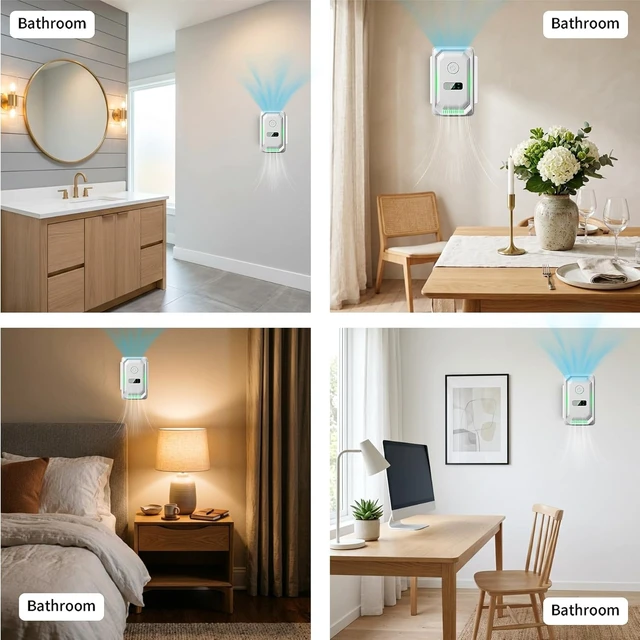 Alt view image 7 of 7 - 8-Pack Plug-In Negative Ion Air Purifier for Home