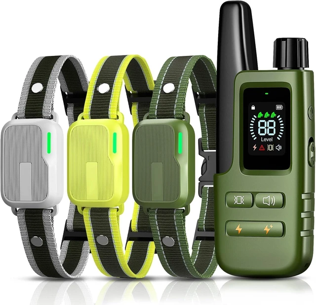 Main image of 3-Pack Dog Shock Collar with Remote, 4500FT Range
