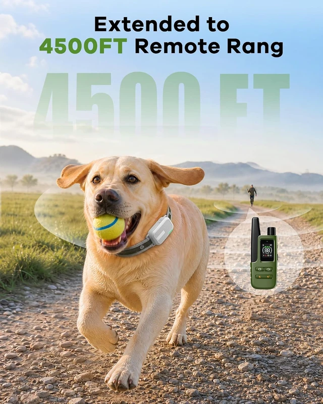 Alt view image 5 of 7 - 3-Pack Dog Shock Collar with Remote, 4500FT Range