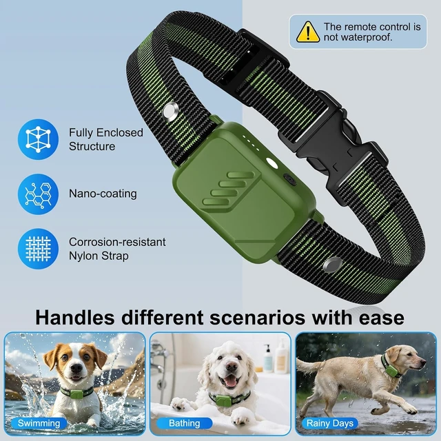 Alt view image 6 of 7 - Dog Shock Collar with Remote, 4500FT, IP68 Waterproof, 3 Modes with Safety Lock & Light