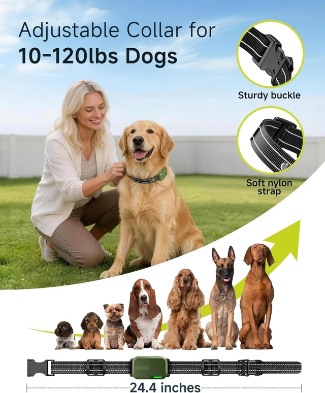 Alt view image 6 of 7 - Dog Shock Collar with Remote, 4500FT for 10-120 lb Dogs