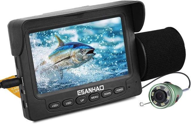 Main image of 1200TVL Underwater Fishing Camera with IR Light, 4.3" LCD & 49ft Cable for Ice, Lake & Boat Fishing