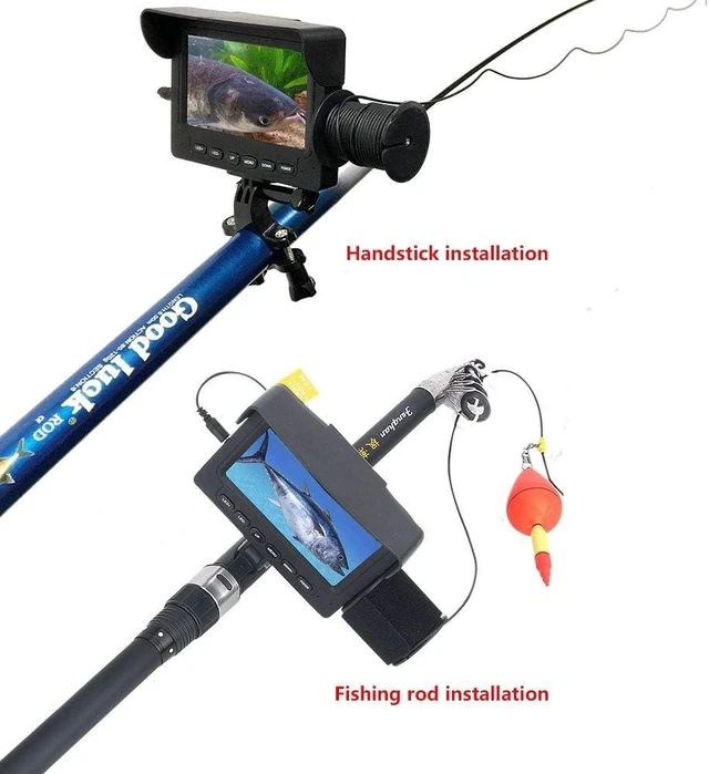 Alt view image 4 of 7 - 1200TVL Underwater Fishing Camera with IR Light, 4.3" LCD & 49ft Cable for Ice, Lake & Boat Fishing