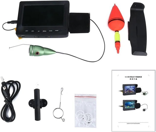 Alt view image 6 of 7 - 1200TVL Underwater Fishing Camera with IR Light, 4.3" LCD & 49ft Cable for Ice, Lake & Boat Fishing