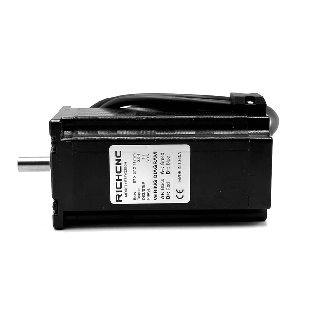 Alt view image 5 of 7 - High Torque Nema 23 CNC Stepper Motor, 425oz.in / 3.00Nm, Bipolar 4.0A for Mill & Lathe