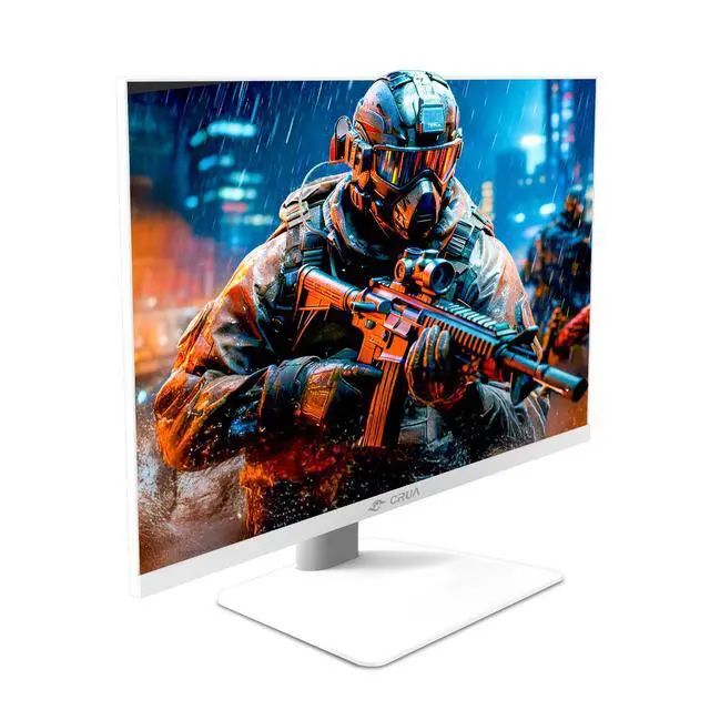 Alt view image 2 of 7 - CRUA 27 Inch Gaming Monitor 360HZ, 2K QHD 2560x1440 IPS Panel White Computer Monitors with Built in Speakers, Support AMD FreeSync, 120% sRGB, Blue Light Filter, DP1.4 & HDMI2.1, Wall Mountable