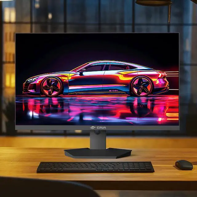 Alt view image 7 of 7 - CRUA 27 4K Gaming Monitor, UHD 3840x2160 160Hz IPS Screen, Height/Pivot/Swivel/Tilt Adjustable Vertical Monitor, Support AMD FreeSync, Built-in Speakers, 120% sRGB, PIP/PBP, HDMI 2.1 & DP 1.4-Black