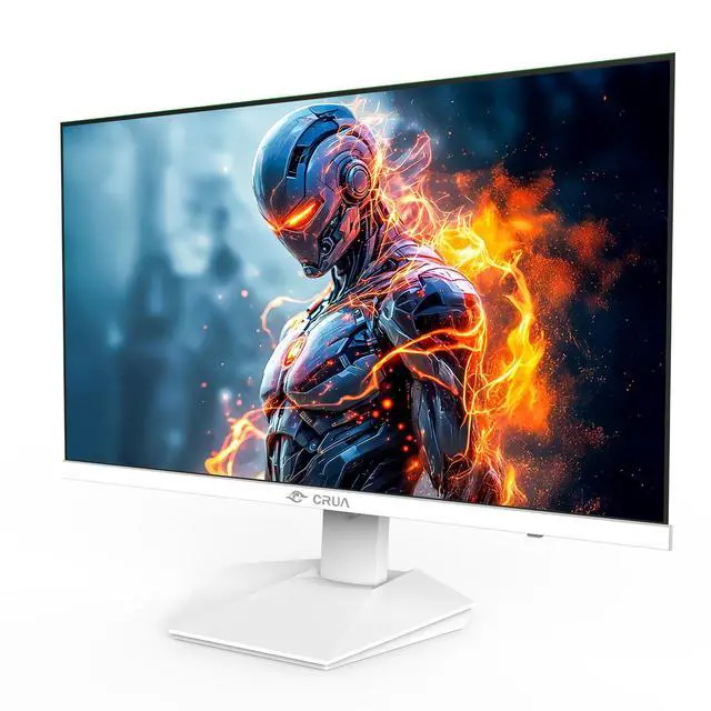 Alt view image 2 of 7 - CRUA 27 Gaming Monitor, IPS UHD 3840x2160 4K 160Hz / FHD 320Hz Dual Mode White Computer Monitor, Rotating/Pivot & Height-Adjustable, AMD FreeSync, Built-in Speakers, PIP/PBP, HDMI 2.1 & DP 1.4