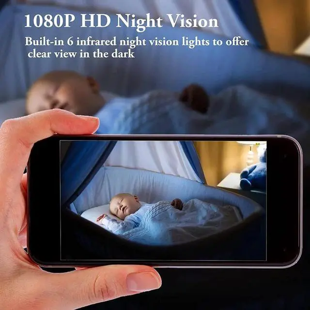 Alt view image 6 of 7 - Mini Wifi Camera HD 1080P Home Security Camcorder + Night Vision Micro Smart Cam