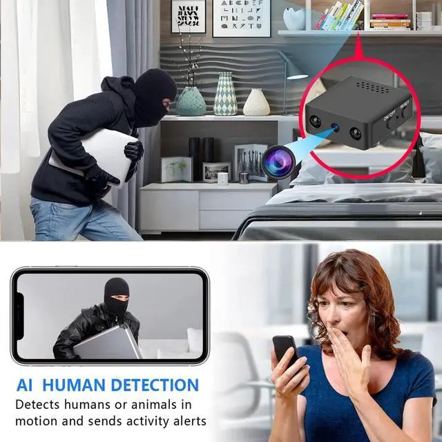 Alt view image 5 of 7 - Mini Wifi Camera HD 1080P Home Security Camcorder + Night Vision Micro Smart Cam