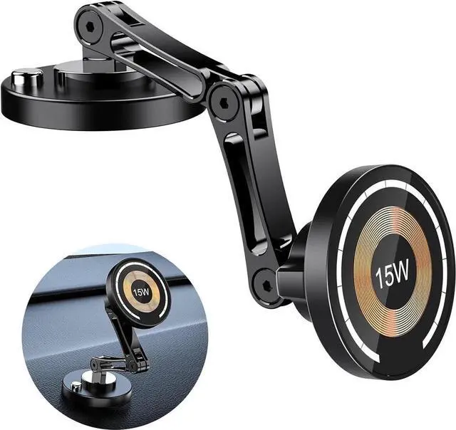 Main image of For Magsafe Car Mount Charger for iPhone Magnetic 15W Dash Window Charging Moun