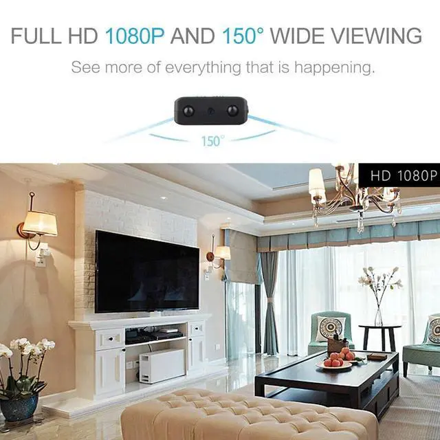 Alt view image 2 of 7 - 1080 HD Mini Camera Night Vision Motion Detection Home Security Surveillance Cam