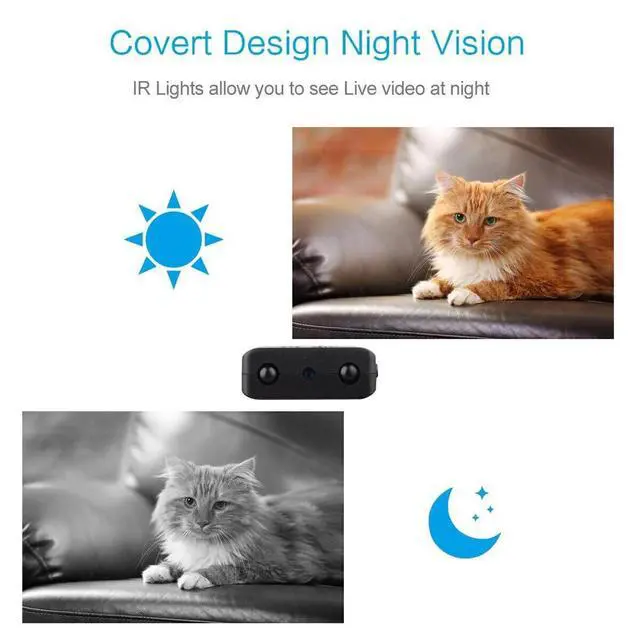 Alt view image 4 of 7 - 1080 HD Mini Camera Night Vision Motion Detection Home Security Surveillance Cam