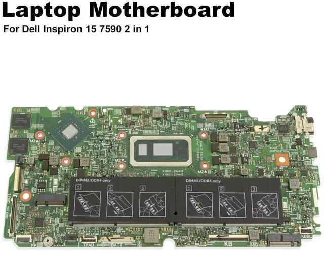 Main image of Dell Inspiron 15 7590 2-in-1 System Board Intel Core-i7 1.8GHz Nvidia GPU DDR4 X8Y3N