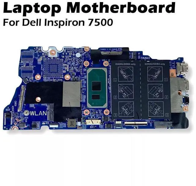 Main image of Dell Inspiron 7500 2-in-1 Motherboard Intel Core i5-1035G1 1.0GHz Quad-Core GVCY9