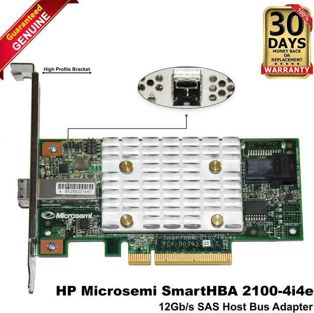 Main image of HP Microsemi SmartHBA 2100-4i4e 12 Gb/s SAS Host Bus Adapter 858096-001