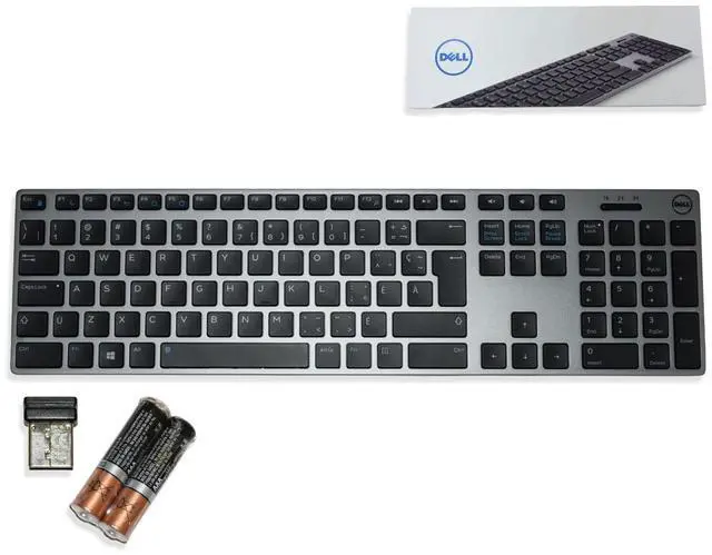 Alt view image 2 of 7 - Dell WK717 Premier Wireless Bluetooth Keyboard with USB Receiver Canadian Layout PDP41