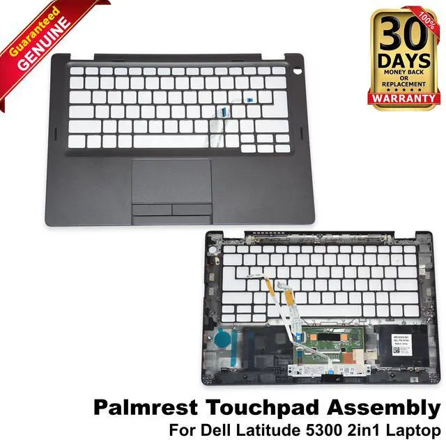 Main image of Dell Latitude 5300 2-in-1 Palmrest Touchpad Assembly Black 86YTV P0TRH X0Y0P