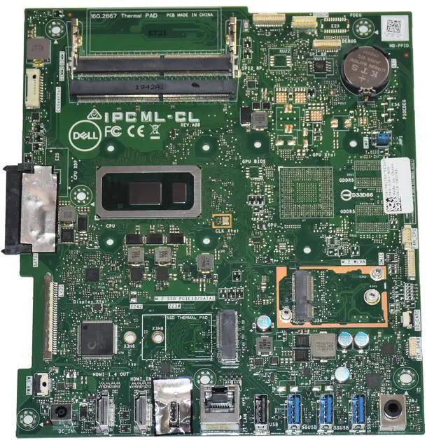 Alt view image 5 of 6 - Dell Inspiron 24 5490 Intel Core i5-10210U AIO Desktop Motherboard NYCKR