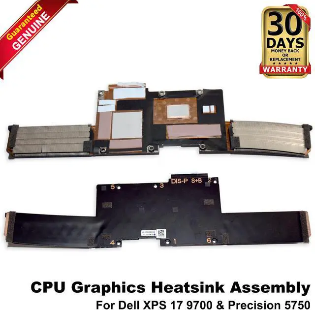 Main image of Dell XPS 17 9700 & Precision 5750 CPU Graphics Heatsink Assembly for Discrete Nvidia Graphics 460.0JD03.0002 CN8DJ