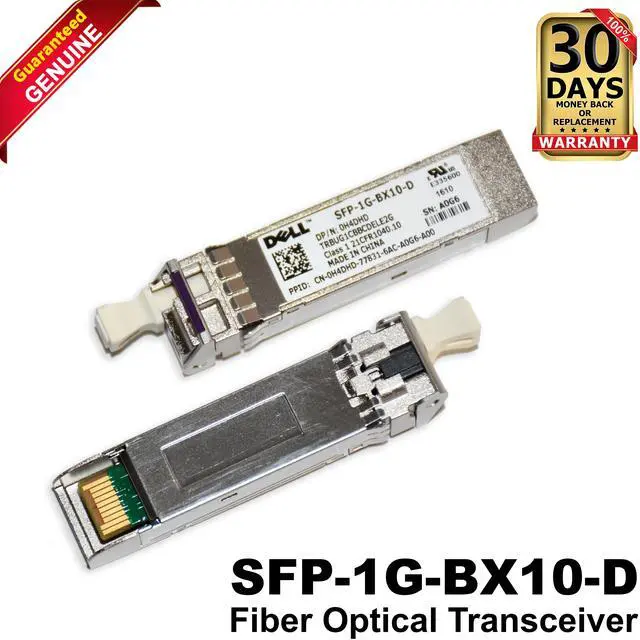Main image of Dell SFP-1G-BX10-D SFP 1G BiDi 1310/1490nm 10km SMF LC Fiber Transceiver H4DHD