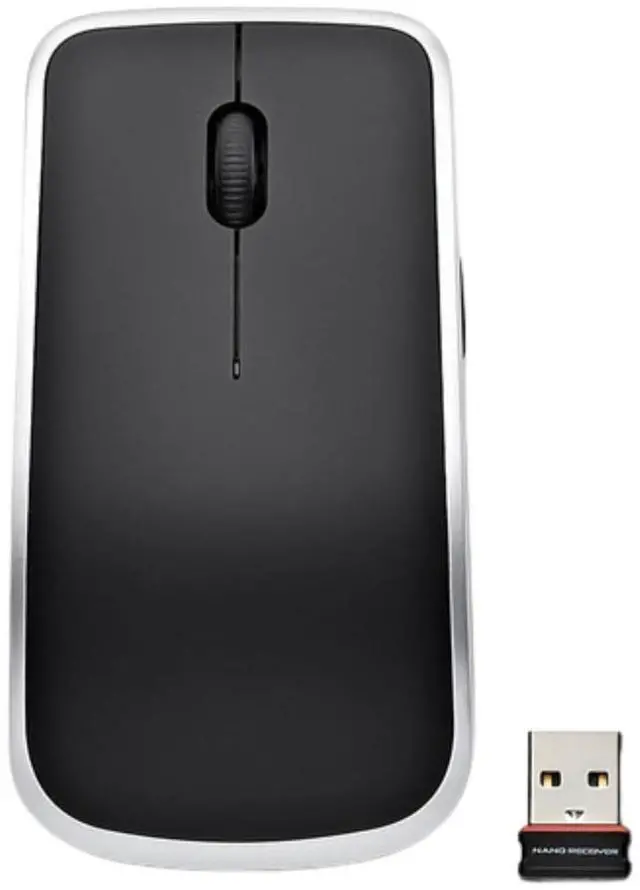 Alt view image 3 of 7 - Dell WM514 Wireless Laser Mouse 2.4GHz USB Nano Receiver Black DR1KP