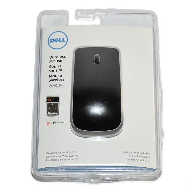 Alt view image 7 of 7 - Dell WM514 Wireless Laser Mouse 2.4GHz USB Nano Receiver Black DR1KP