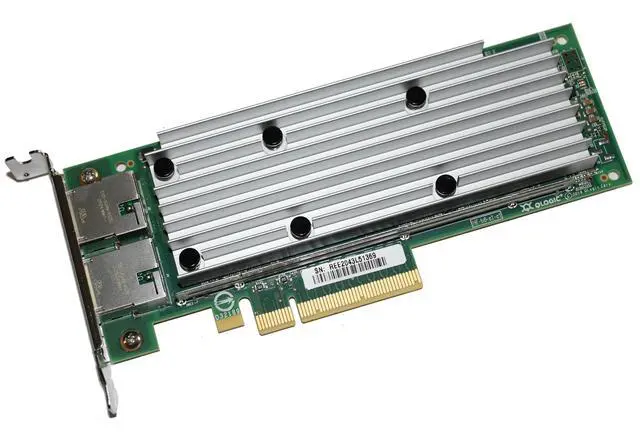 Alt view image 3 of 6 - Dell QLogic FastlinQ QL41162 Dual Port 10GbE Converged Network Adapter 2J3X7