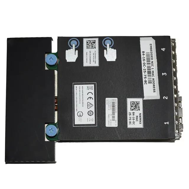 Alt view image 5 of 7 - Dell Broadcom 57412 Dual Port 10Gb SFP+ & Dual Port 1GBase-T Network Daughter Card NWMNX