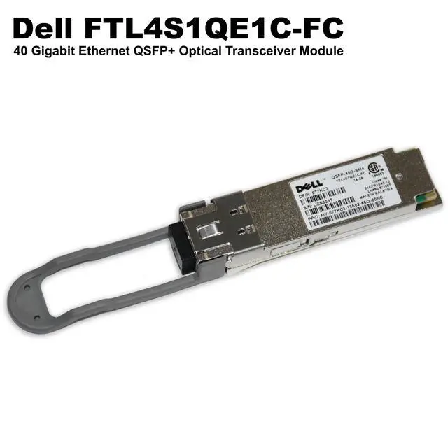 Alt view image 2 of 6 - Dell FTL4S1QE1C-FC 40 Gigabit Ethernet QSFP+ Optical Transceiver Module 77KC3