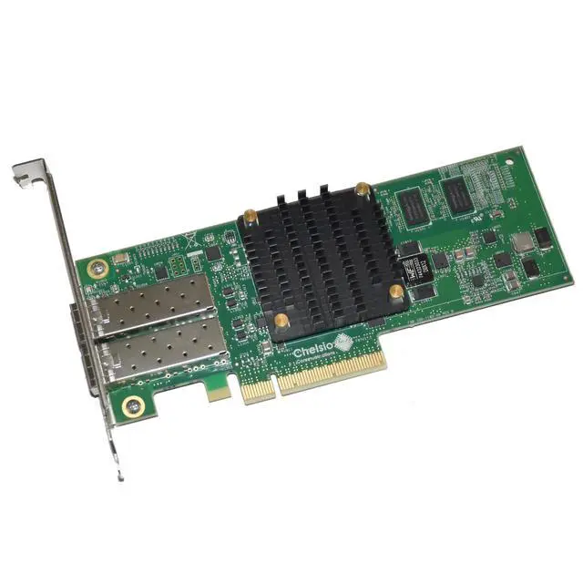 Alt view image 3 of 7 - Dell Chelsio T520-CR 10GB Dual Port Converged Network Adapter PDHV4