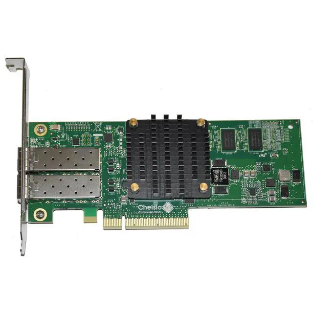 Alt view image 5 of 7 - Dell Chelsio T520-CR 10GB Dual Port Converged Network Adapter PDHV4