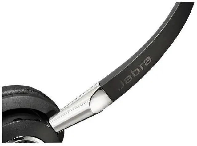 Alt view image 5 of 6 - Jabra OEM Biz 2400 II QD Duo Wired Headset, Dual Ear Call Center Headset with Ultra Noise-Cancelling Mic, Kevlar Cord, PeakStop Protection, Compatible with Desk Phones & UC Systems