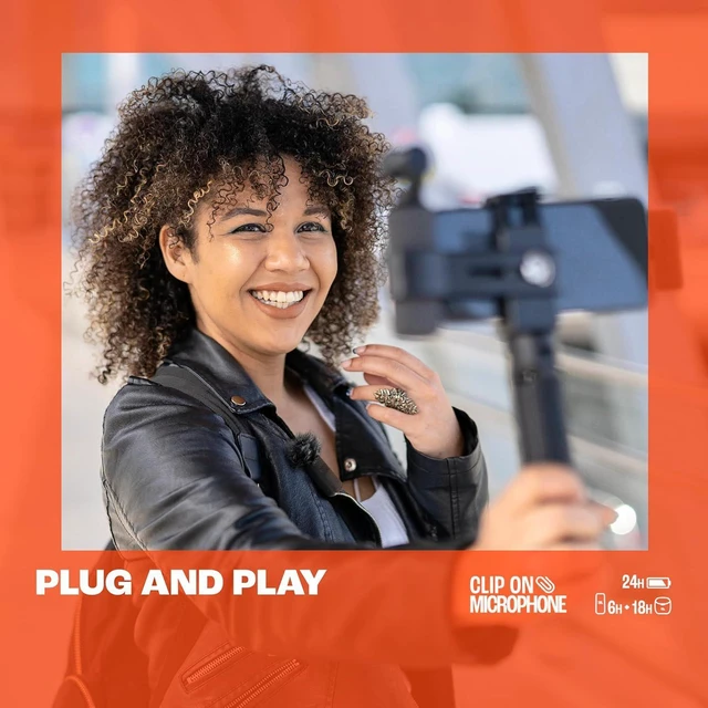 Alt view image 7 of 7 - JBL Quantum Stream Wireless USB-C Microphone Portable 2.4 GHz Clip-On Mic With Charging Case