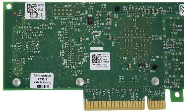 Alt view image 7 of 7 - Dell X520-DA2 10GbE Dual Port SFP+ Network Adapter Low Profile Intel 82599 Chipset 942V6