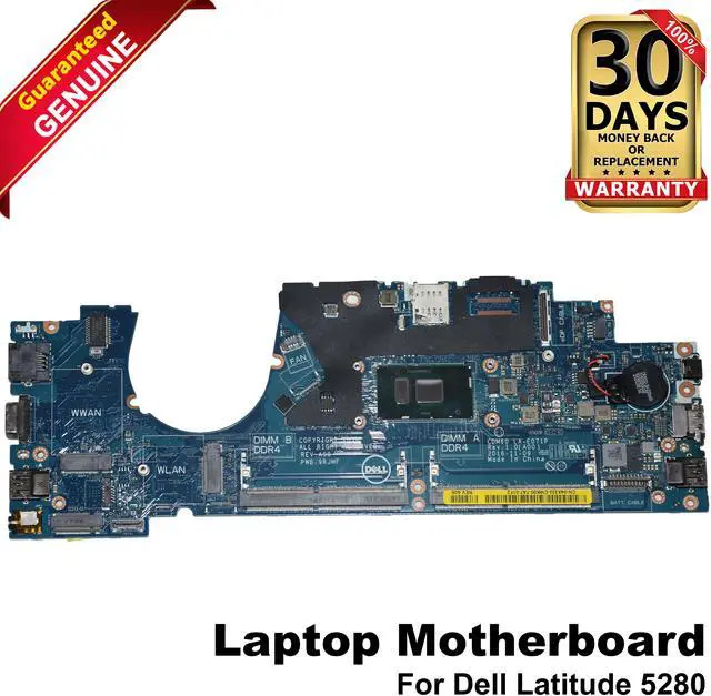 Main image of Dell Latitude 5280 Laptop Motherboard i7-7600U 2.8GHz DDR4 4X332