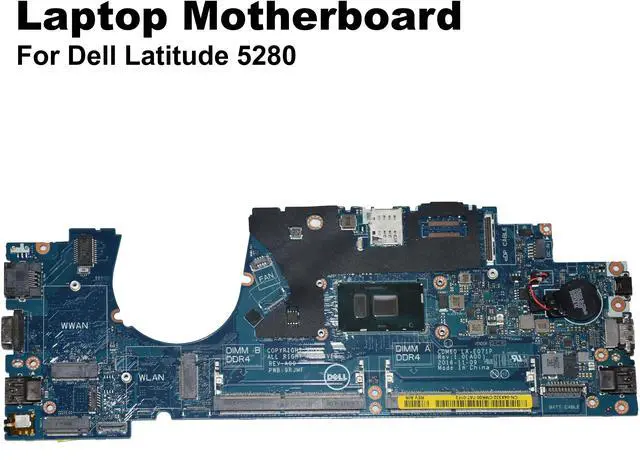 Alt view image 2 of 6 - Dell Latitude 5280 Laptop Motherboard i7-7600U 2.8GHz DDR4 4X332