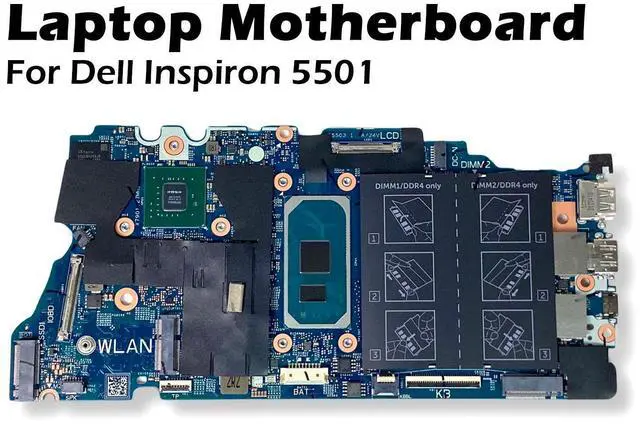 Alt view image 2 of 7 - Dell Inspiron 5501 Motherboard i7-1065G7 1.3GHz Quad Core Nvidia Graphics 85C41