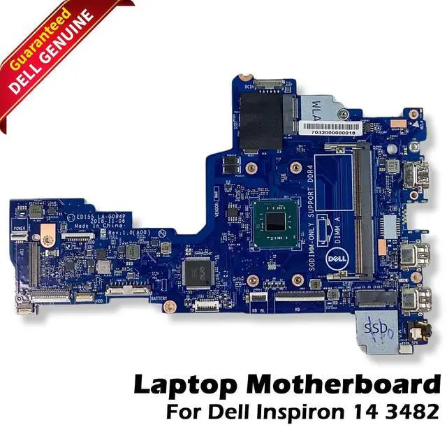 Main image of Dell Inspiron 14 3482 Laptop Motherboard Intel Celeron N4000 1.1Ghz 887W5