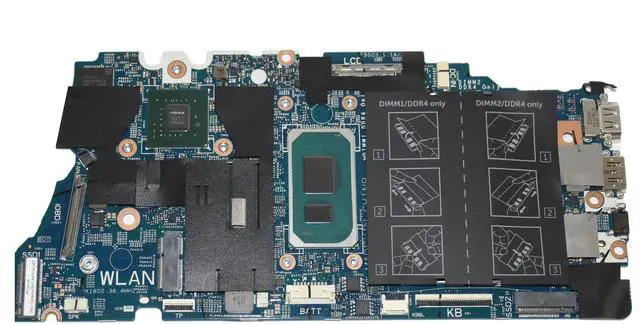 Alt view image 4 of 12 - Dell Vostro 5402 5502 Laptop Motherboard i7-1165G7 2.8GHz Nvidia MX330 2GB MTYV1