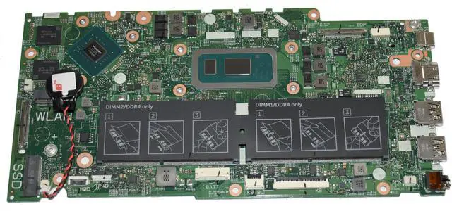 Alt view image 3 of 14 - Dell Vostro 5581 Laptop Motherboard Intel i7-8565U 1.8GHz Nvidia MX130 2GB RGK9K