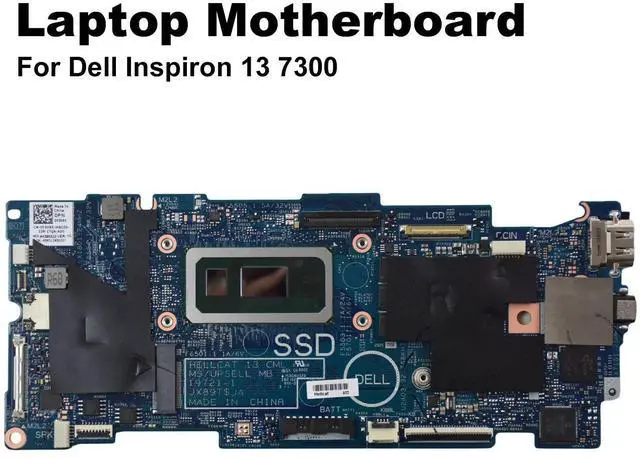 Alt view image 2 of 7 - Dell Inspiron 13 7300 2-In-1 Laptop Motherboard i5-10210U 1.6GHz DDR3 8GB RAM Y3H95