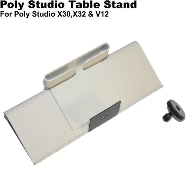 Alt view image 2 of 7 - HP Poly Studio X30 X32 V12 Table Stand White 875L5AA 2215-86513-001