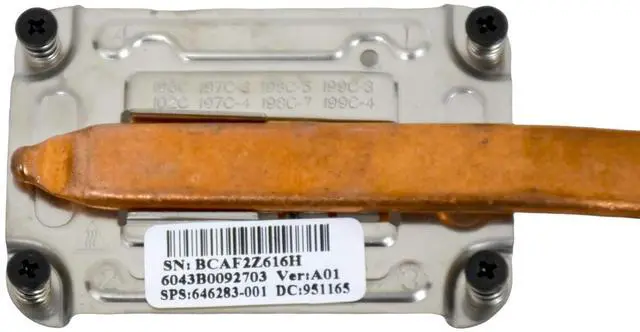 Alt view image 6 of 6 - HP ProBook 4730S 4530S 4535S Laptop CPU Cooling Heatsink 646283-001
