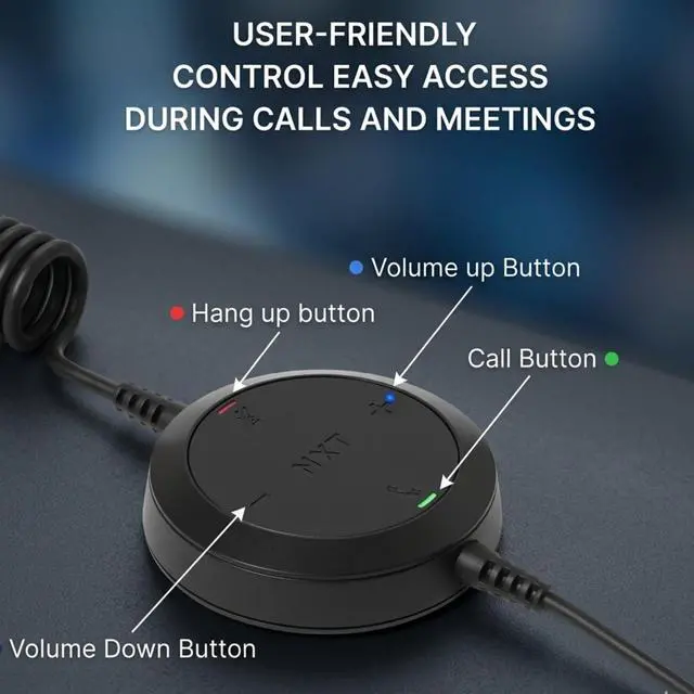 Alt view image 3 of 7 - NXT Technologies UC-2000 Stereo Headset, Sound by Jabra Headset , with Noise-Canceling Mic & Adjustable Headband, USB-A Wired Headphone Works with Online Meeting Platforms, On-Ear Long-Lasting Comfort