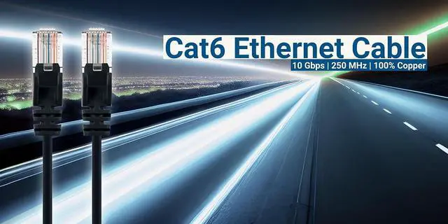 Alt view image 2 of 5 - Intellinet Cat6 U/UTP Slim Network Patch Cable, 10 ft., Black, 10-Pack, 10G, 250 MHz, 100% Copper, 30 AWG, RJ45, Stranded, Snag-free, Gold-plated Contacts